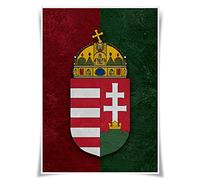 Bel capitano Medioevo Stemma Poster Realizzazione A3 Stampe da parete Decorazione per la casa (Ungheria)