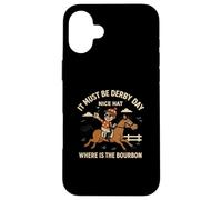 Bel cappello dov'è il Bourbon It Must Be Derby Day Custodia per iPhone 16 Plus