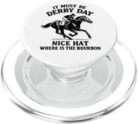 Bel cappello dov'è il Bourbon It Must Be Derby Day PopSockets PopGrip per MagSafe