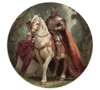 Bel cavaliere dell'amore con la sua bellissima regina|| Puzzle Divertenti Per Tutta La Famiglia 1000pcs (67.5x67.5cm) Adulti