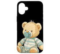 Bel ciuccio con orsacchiotto per bambini e bambine Custodia per iPhone 16 Plus