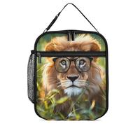 Bel contenitore per il pranzo con leone per uomo e donna, borsa termica per il pranzo, borsa termica portatile per lavoro e picnic