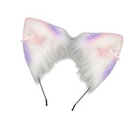 Bel copricapo per capelli finti con orecchie da micio e orecchie sottili, aggiunta di capelli femminili, costumi da donna per uso quotidiano