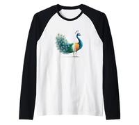 Bel Costume da Pavone per Gli Amanti degli Animali Indiani Maglia con Maniche Raglan