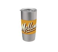 Bel costume giallo Mellow Emblema Bicchiere termico in acciaio inox doppia parete