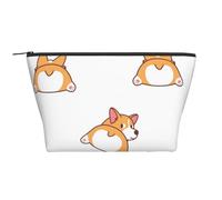 Bel culo di Corgi, Borsa da toilette Borsa per trucco Borsa per cosmetici Borsa da toilette da viaggio portatile