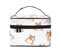 Bel culo di Corgi, Borsa per il trucco Borsa per cosmetici Borsa da toilette da viaggio portatile Astuccio per matite Astuccio da toilette