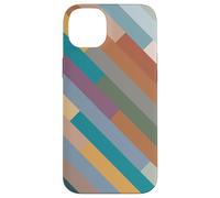 Bel design moderno astratto colorato strisce diagonali Custodia per iPhone 14 Plus