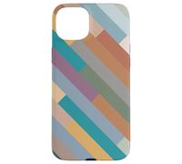 Bel design moderno astratto colorato strisce diagonali Custodia per iPhone 15 Plus