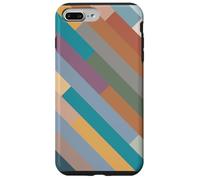 Bel design moderno astratto colorato strisce diagonali Custodia per iPhone 7 Plus/8 Plus