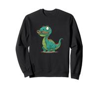 Bel Dinosauro Look con Barba per Ragazzi e Ragazze Felpa