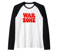Bel discorso sulla Zona di Guerra Rossa Maglia con Maniche Raglan