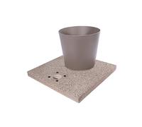 Bel-fer base in graniglia di cemento completa di vaschetta 42/BSE/4 vari colori (BIANCO)