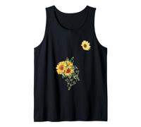 Bel Fiore Giallo Divertente Unisex Design Uomo Donna Tee Canotta