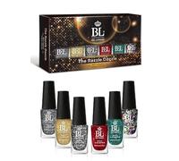 Bel London Razzle Dazzle - Set di smalti per unghie con brillantini, per manicure perfetta a casa, 6 colori
