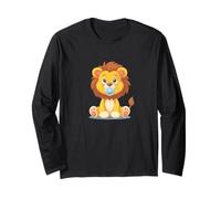 Bel Look da Cucciolo di Animale con Faccia di Leone e Ciuccio Maglia a Manica