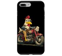 Bel look da gallina in moto per appassionati di gallo e moto Custodia per iPhone 7 Plus/8 Plus