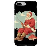 Bel look da pesca di Natale per pescatore e Babbo Natale Custodia per iPhone 7 Plus/8 Plus