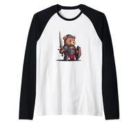 Bel Look Teddy in Armatura Cavaliere per Gli Amanti delle Spade Maglia con Maniche Raglan