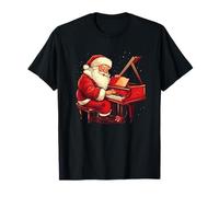 Bel Pianoforte Babbo Natale con Divertimento Natalizio Maglietta