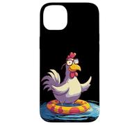 Bel pollo con gli occhiali Costume per le vacanze Custodia per iPhone 14 Plus