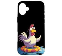 Bel pollo con gli occhiali Costume per le vacanze Custodia per iPhone 16 Plus