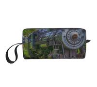 Bel treno a vapore, Borsa per il trucco Borsa per cosmetici Borsa da toilette da viaggio portatile Borsa per trucco Organizer