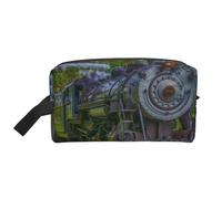 Bel treno a vapore, Borsa per il trucco Borsa per cosmetici Borsa da viaggio portatile da viaggio Borsa per trucco Organizer