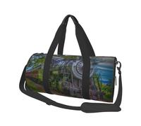 Bel treno a vapore, Borsone da viaggio di grande capacità Borsa rotonda Borsa da viaggio sportiva Borsa da viaggio Borsa da fitness