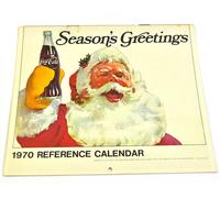 Bel Vecchio Coca-Cola Calendario 1970 USA Coke Calendario Santa