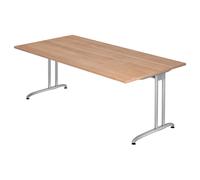 BELA 2E S | Scrivania - 200x100 Noce