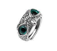 Belachick Classico Anello Anelli Gioielli Donna Uomo Anelli Geometrici Retrò Con Gufo Per Donna Uomo Anello Semplice Aperto Regolabile Coppia Ridimensionabile Come Immagine