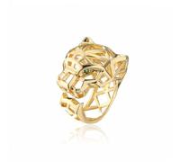 Belachick Classico Anello Anelli Gioielli Donna Uomo Anello Grande Animale Per Le Donne Anello Regolabile Aperto Leopardo Vuoto Ridimensionabile R493-1