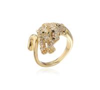 Belachick Classico Anello Anelli Gioielli Donna Uomo Anello Grande Animale Per Le Donne Anello Regolabile Aperto Leopardo Vuoto Ridimensionabile R493-5