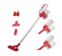 Belaco Corded Aspirapolvere Verticale 600W Bianco e Rosso 3 in 1 Stick Aspirapolvere a Mano Senza Sacchetto HEPA e Funzione Multiciclonica Portatile e Leggero