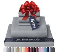 BELADOR Set di lenzuola per letto queen size, lussuose lenzuola per letto queen size, morbide come la seta, lenzuola con angoli profondi con elastico, traspiranti, lenzuola da hotel e federe, non