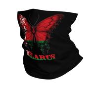 Belarus Byelorussian Butterflies Flag Unisex Scaldacollo Morbido Copricollo Protezione Solare Sciarpa Tubolare per Sport Moto Montagna Estivo