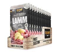 Belcando Sacchetto salvafreschezza [12x125g Agnello con patate e cranberries] | Cibo umido per cani | Alimento completo umido in busta monoporzione