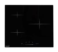 BELDEKO Piastra a induzione a 3 fuochi Slider con timer, Booster - 1 grande fuoco da 280 mm