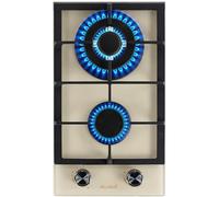 BELDEKO PIASTRA DI COTTURA GAS 2 CASE DOPPIA CORONA - VETRO BEIGE - 5200 WATT