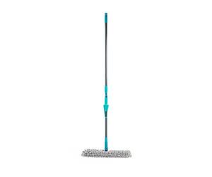 Beldray Anti-Bac Pet Plus Flat Mop - Detergente 2-in-1 per Pavimenti Duri, Spazza, Gira & Strofina, Pad Double-Face Lavabile in Macchina, Trattato con Pyrithione di Zinco, Raschietto Incluso