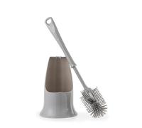 Beldray Antibac - Scopino per WC in silicone, con supporto, pulitore per bordi integrato, trattato con piritione di zinco per ridurre l'accumulo di batteri, setole antigraffio, impugnatura ergonomica