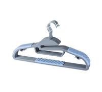 Beldray Confezione da 8 grucce per vestiti, antiscivolo, barra per pantaloni e ganci, a forma di S, per collari, ultra sottili, multiuso, salvaspazio, 41 cm di larghezza, ganci per adulti, porta