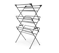 Beldray Drymax stendibiancheria da interno, 16 m, barre piatte | Ganci estraibili, 20 clip per calze e delicati, design a fisarmonica, blocco, premontato, acciaio