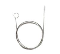 Beldray Flexi strumento per pulizia scarichi, 2 pezzi, asta 1,5 m | Asta flessibile per tubi di lavello e doccia, punta a spazzola per capelli e residui di sapone, acciaio riutilizzabile