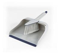 Beldray LA032760FEU7 Deep Clean - Set di scopa e paletta per polvere, testa appuntita per zone difficili da raggiungere, labbro in gomma per la raccolta facile della polvere
