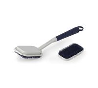 Beldray LA032814FEU7 Spazzola per piatti in gomma profonda e pulita, spazzola per lavaggio portatile, setole in gomma morbida, ideali per tutte le superfici, pulizia di precisione, loop per facile