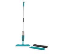 Beldray LA032982UFFEU7 Antibac 2 in 1 Spray Mop - 2 cuscinetti lavabili in microfibra multiuso, fibre trattate antibatteriche, testa girevole a 360°, detergente per pavimenti duri, laminato, legno e