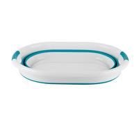 Beldray LA034816TQ Cestello pieghevole ovale - con manici in plastica durevoli, capacità 37L, Turchese, leggero, soluzione salvaspazio, cesto portabiancheria, bacinella pieghevole per il bucato
