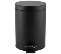 Beldray LA038098BLKFEU7 - Bidone a pedale da bagno in acciaio inox piccolo roton